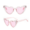 Lolita Sunnies - Pink/Clear Studded
